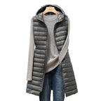 Margauxemim | Damen Puffer Steppweste | Lange