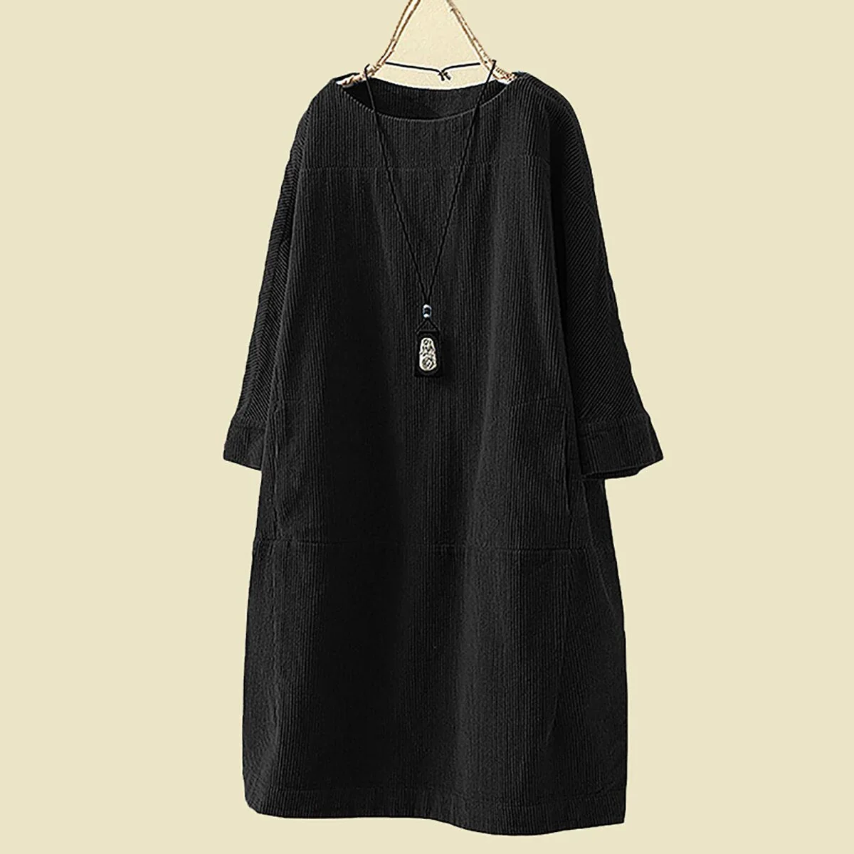 Winter Hemdblusenkleid Damen | Mini