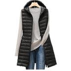 Margauxemim | Damen Puffer Steppweste | Lange