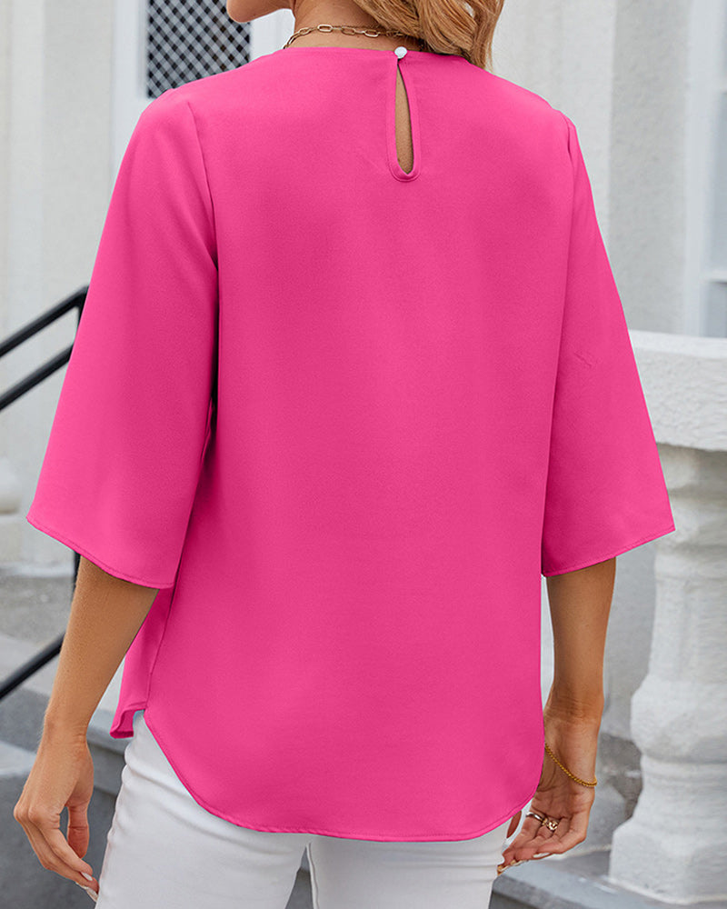 Lidia | Modernes Halbarm-Top für Damen