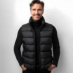 Herren Reißverschluss Puffer Weste | Ärmellos