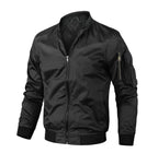 Herren Lässige Bomberjacke | Reißverschluss