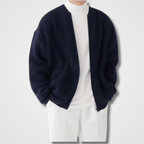 Herren Strick Langarm Warme Strickjacke | Reißverschluss