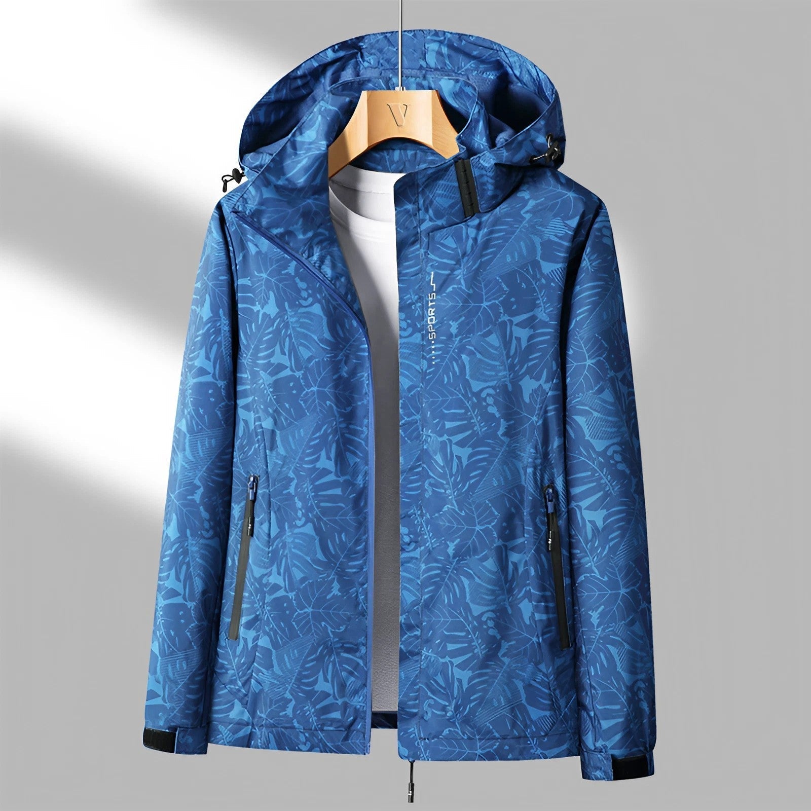 Damen Kapuze Bedruckte Jacke | Langarm