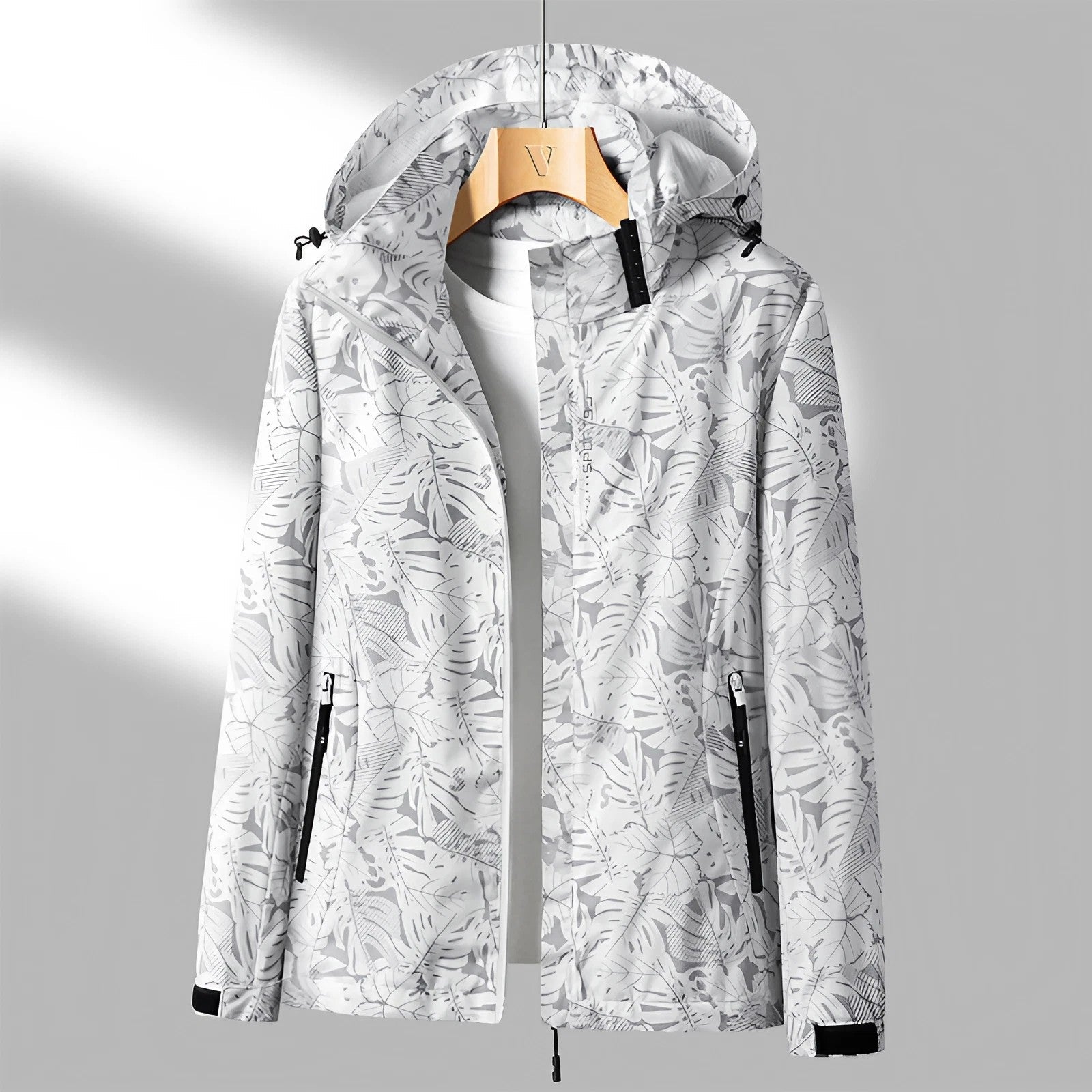 Damen Kapuze Bedruckte Jacke | Langarm