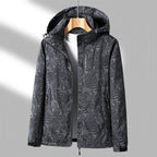 Damen Kapuze Bedruckte Jacke | Langarm