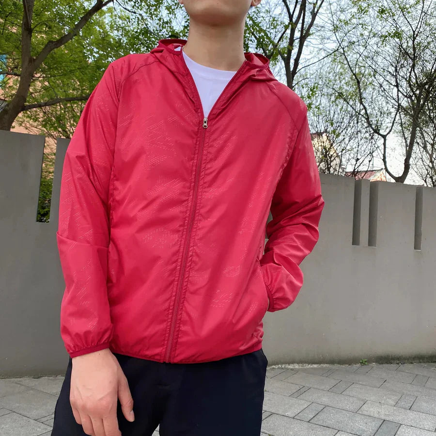 Herren Windbreaker Kapuzenjacke | Reißverschluss