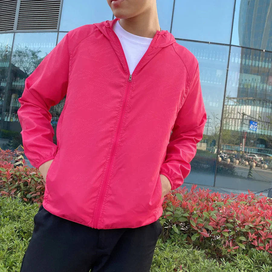 Herren Windbreaker Kapuzenjacke | Reißverschluss