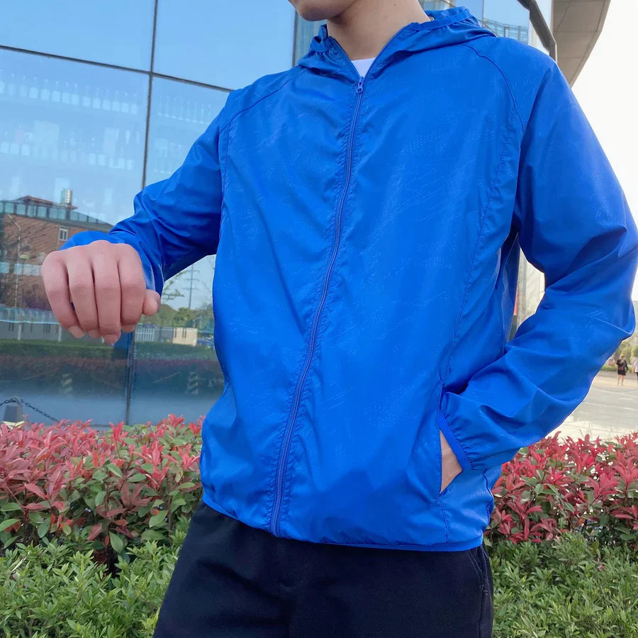 Herren Windbreaker Kapuzenjacke | Reißverschluss