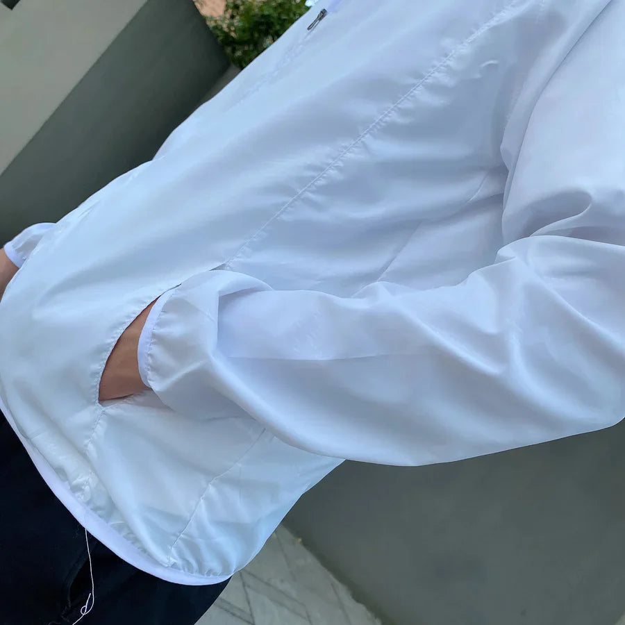 Herren Windbreaker Kapuzenjacke | Reißverschluss