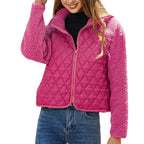 Damen Reißverschluss Steppjacke | Langarm
