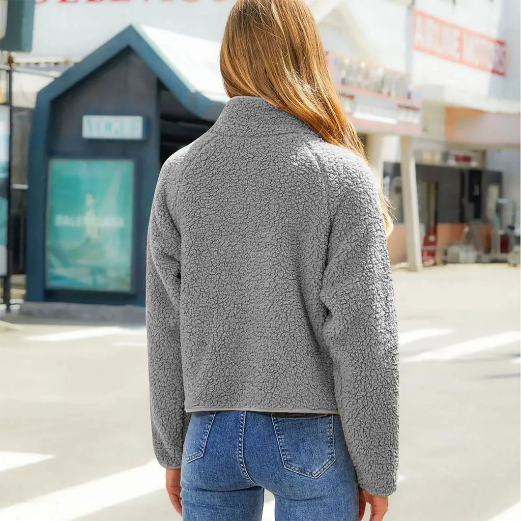 Damen Reißverschluss Steppjacke | Langarm