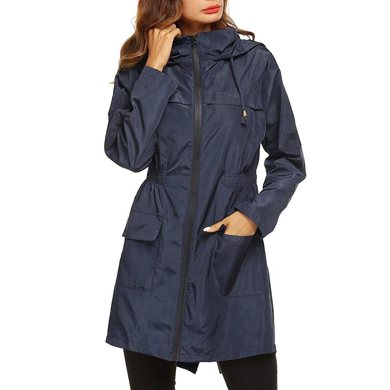 Damen Leichte Regenjacke | Mit Kapuze