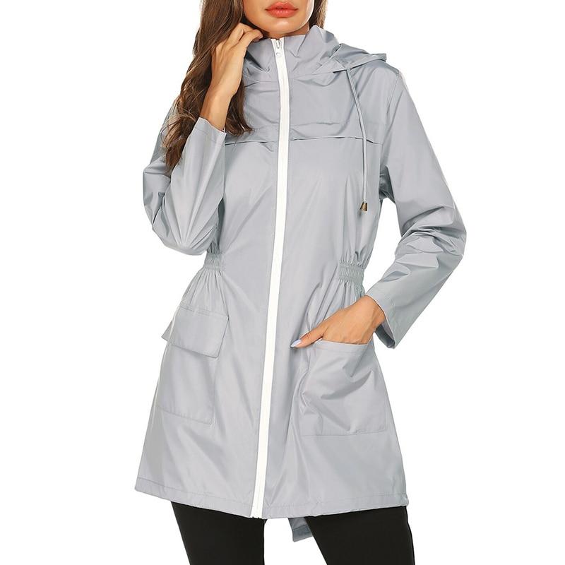 Damen Leichte Regenjacke | Mit Kapuze