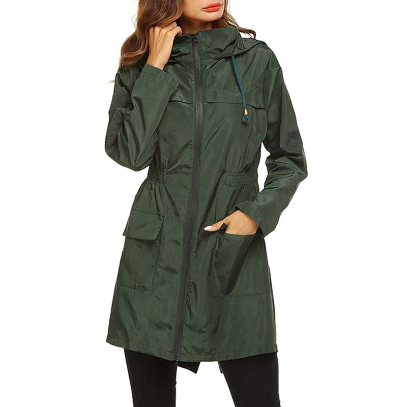 Damen Leichte Regenjacke | Mit Kapuze
