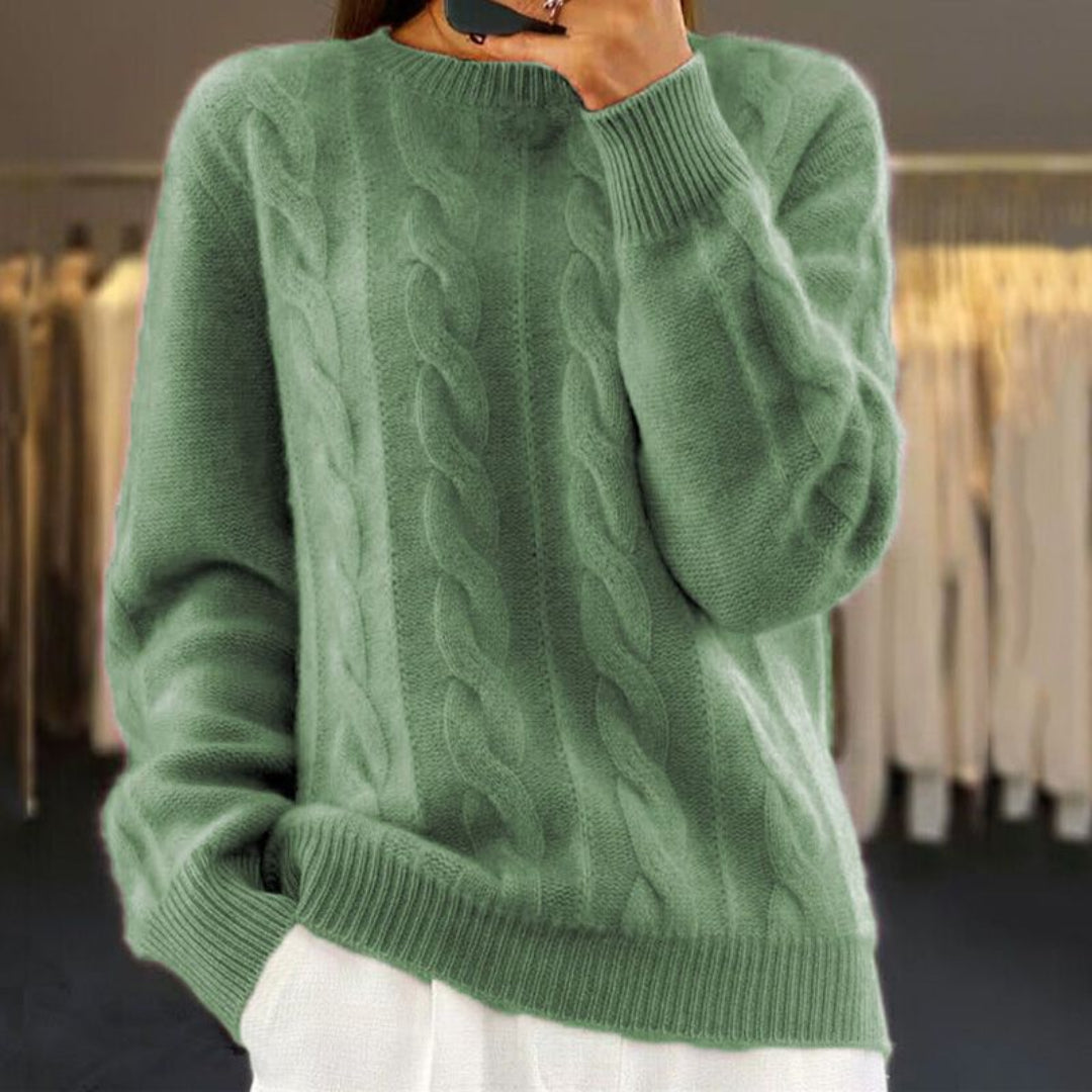 Damen Langarm Strickpullover | Warm