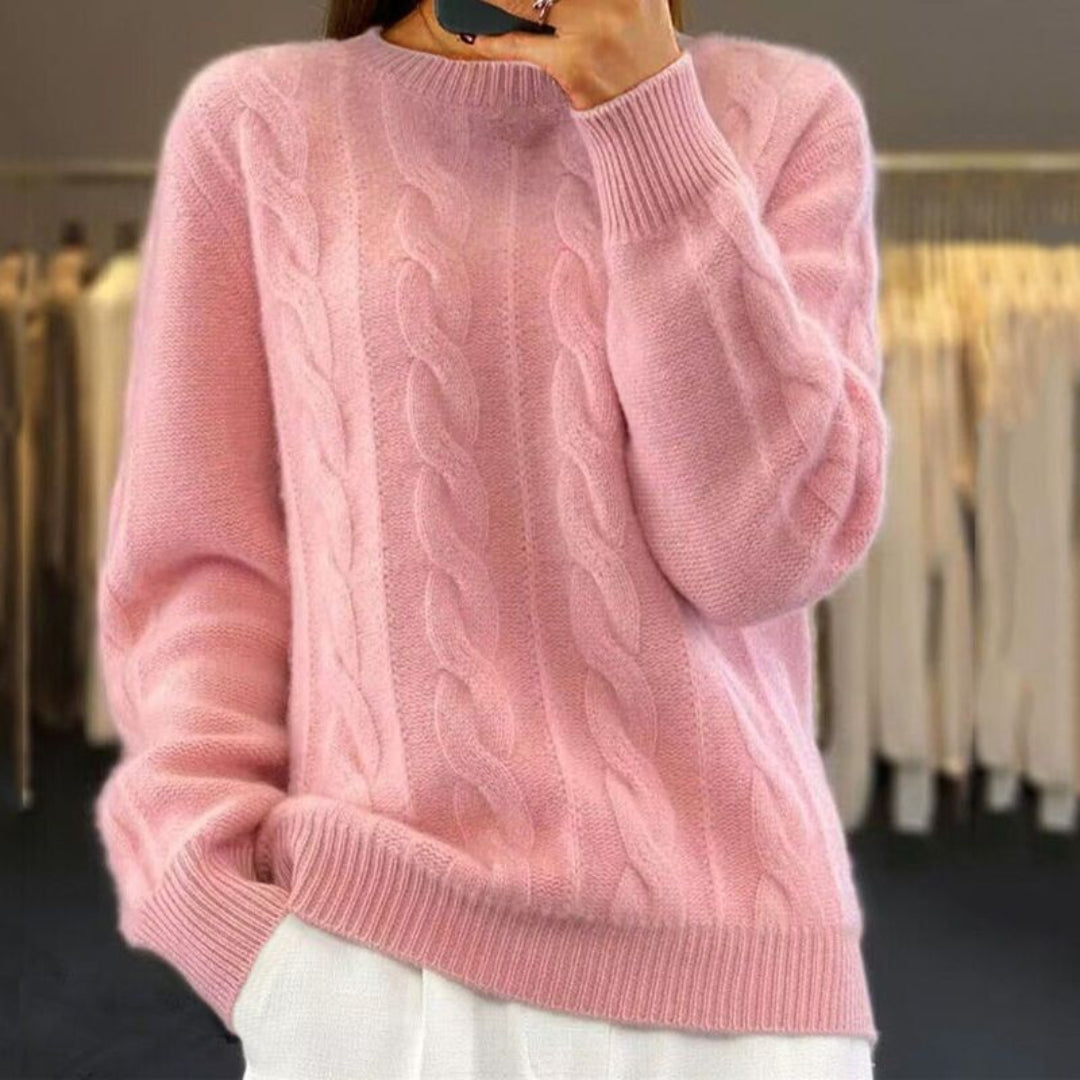 Damen Langarm Strickpullover | Warm