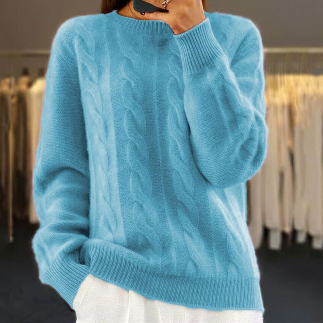 Damen Langarm Strickpullover | Warm