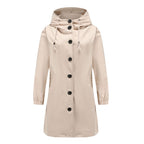 Stylische Damen Regenjacke | Mit Kapuze