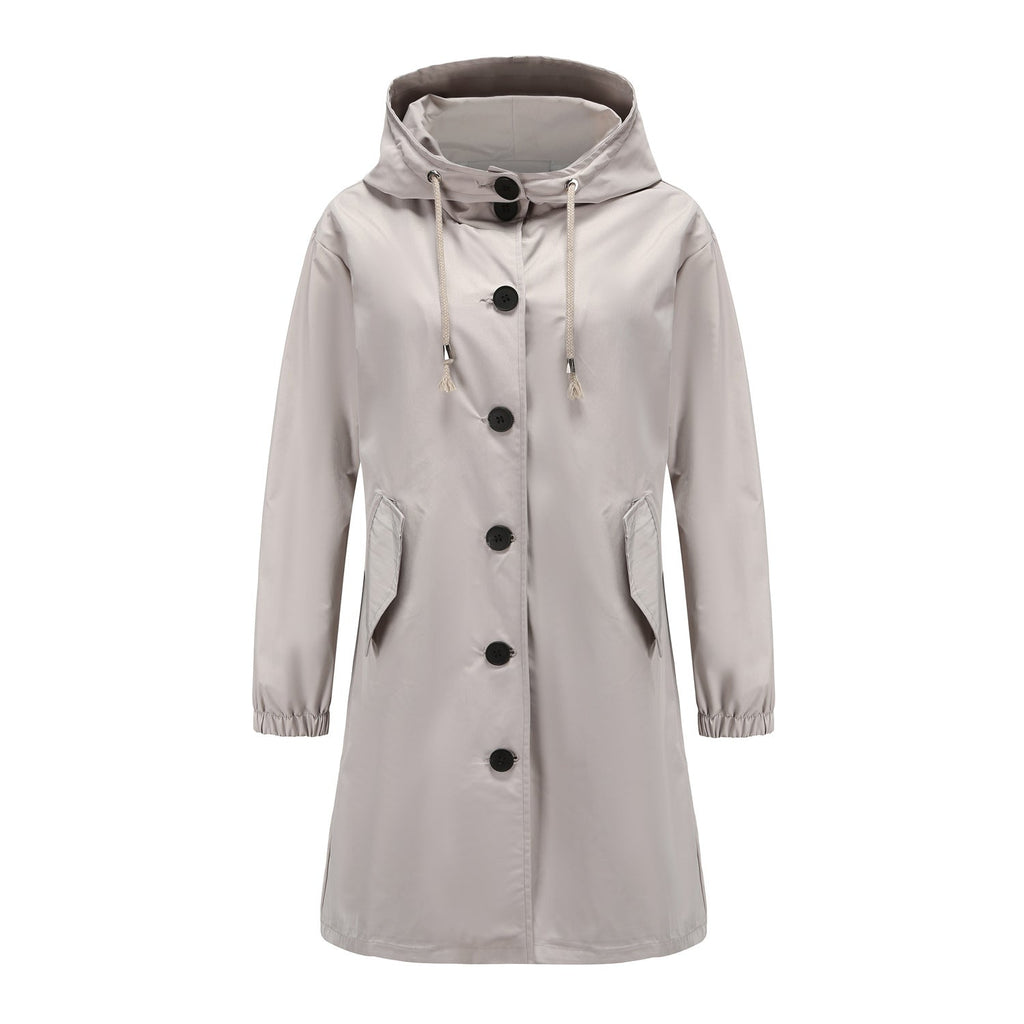 Stylische Damen Regenjacke | Mit Kapuze